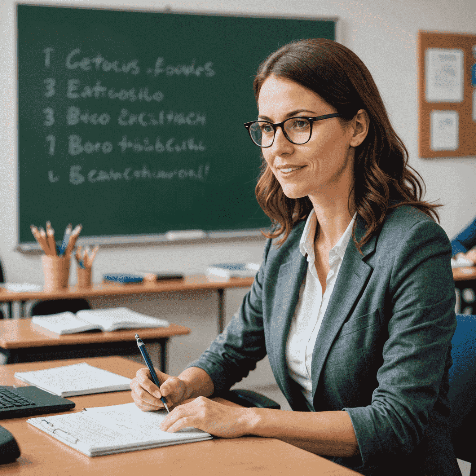 Lehrer, der individuelles Coaching für Englisch-Prüfungsvorbereitung anbietet